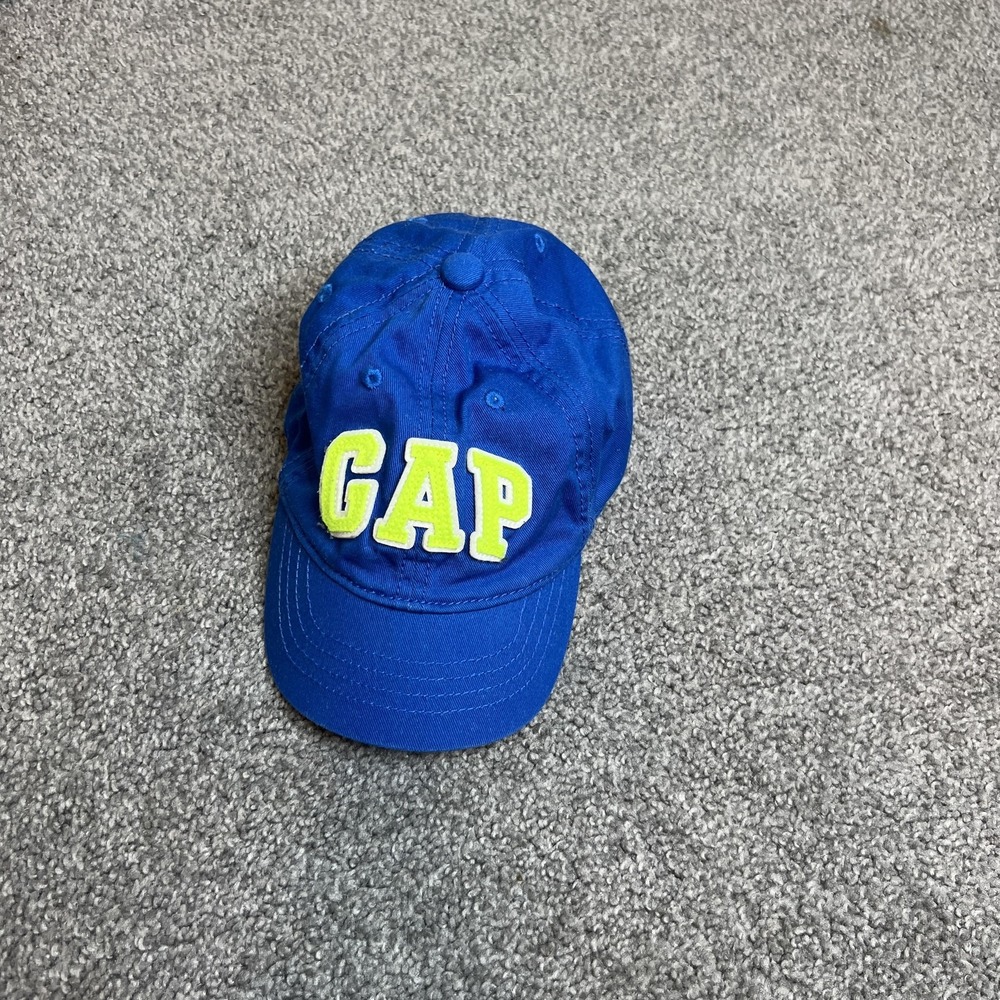 GAP Hat‎ Cap Fitted Kids Blue Green Embroidered Applique Baseball Toddler